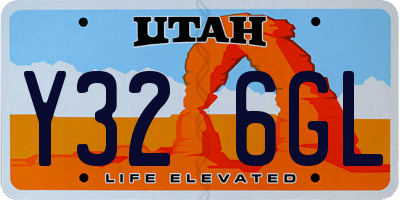 UT license plate Y326GL