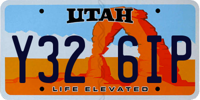UT license plate Y326IP