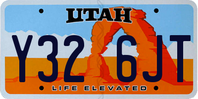 UT license plate Y326JT