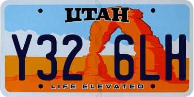 UT license plate Y326LH