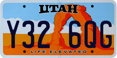 UT license plate Y326QG