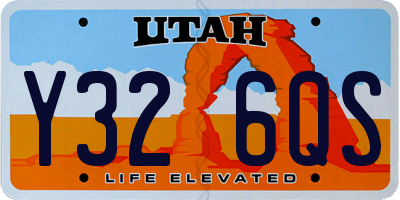 UT license plate Y326QS