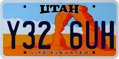 UT license plate Y326UH