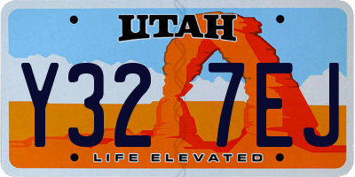 UT license plate Y327EJ