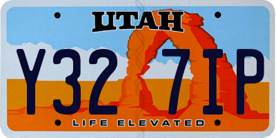 UT license plate Y327IP