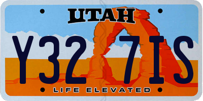 UT license plate Y327IS