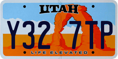 UT license plate Y327TP