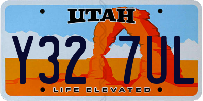 UT license plate Y327UL