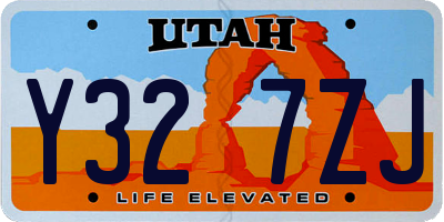 UT license plate Y327ZJ