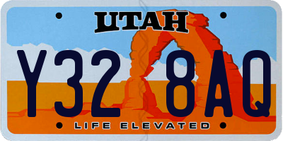 UT license plate Y328AQ