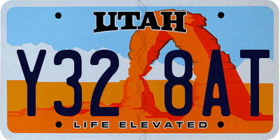 UT license plate Y328AT