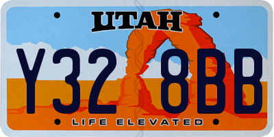 UT license plate Y328BB