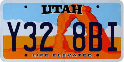 UT license plate Y328BI