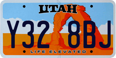 UT license plate Y328BJ