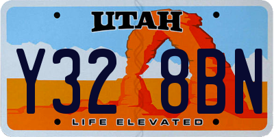 UT license plate Y328BN