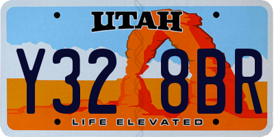 UT license plate Y328BR