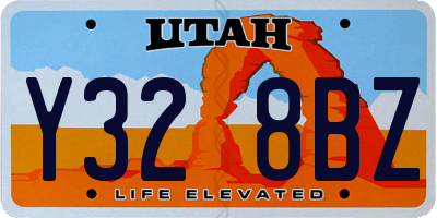 UT license plate Y328BZ