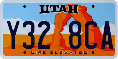 UT license plate Y328CA
