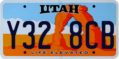UT license plate Y328CB