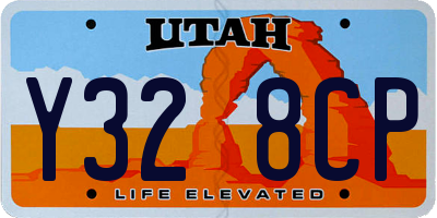UT license plate Y328CP