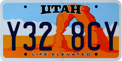 UT license plate Y328CY