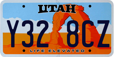 UT license plate Y328CZ
