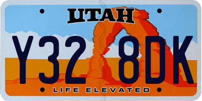 UT license plate Y328DK