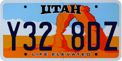 UT license plate Y328DZ