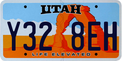 UT license plate Y328EH