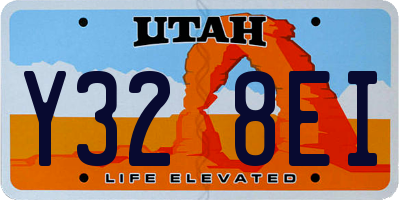 UT license plate Y328EI