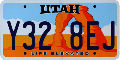 UT license plate Y328EJ