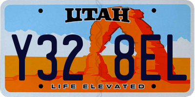 UT license plate Y328EL