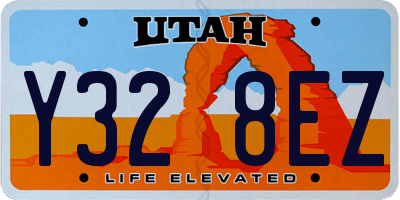 UT license plate Y328EZ