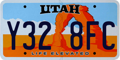 UT license plate Y328FC
