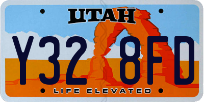 UT license plate Y328FD