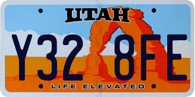 UT license plate Y328FE
