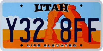 UT license plate Y328FF