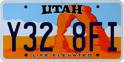 UT license plate Y328FI