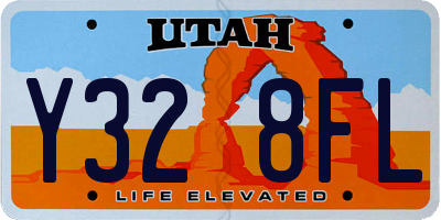UT license plate Y328FL