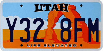 UT license plate Y328FM