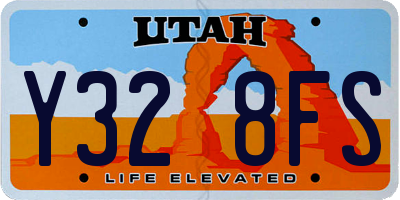 UT license plate Y328FS