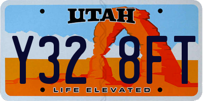 UT license plate Y328FT