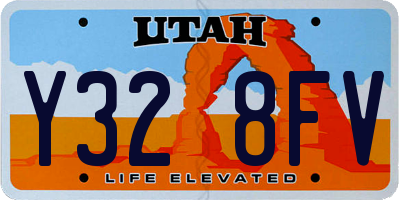 UT license plate Y328FV