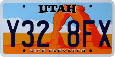 UT license plate Y328FX
