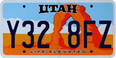 UT license plate Y328FZ