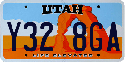 UT license plate Y328GA