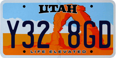 UT license plate Y328GD