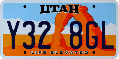 UT license plate Y328GL