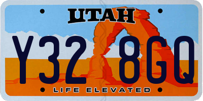 UT license plate Y328GQ