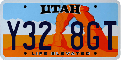 UT license plate Y328GT